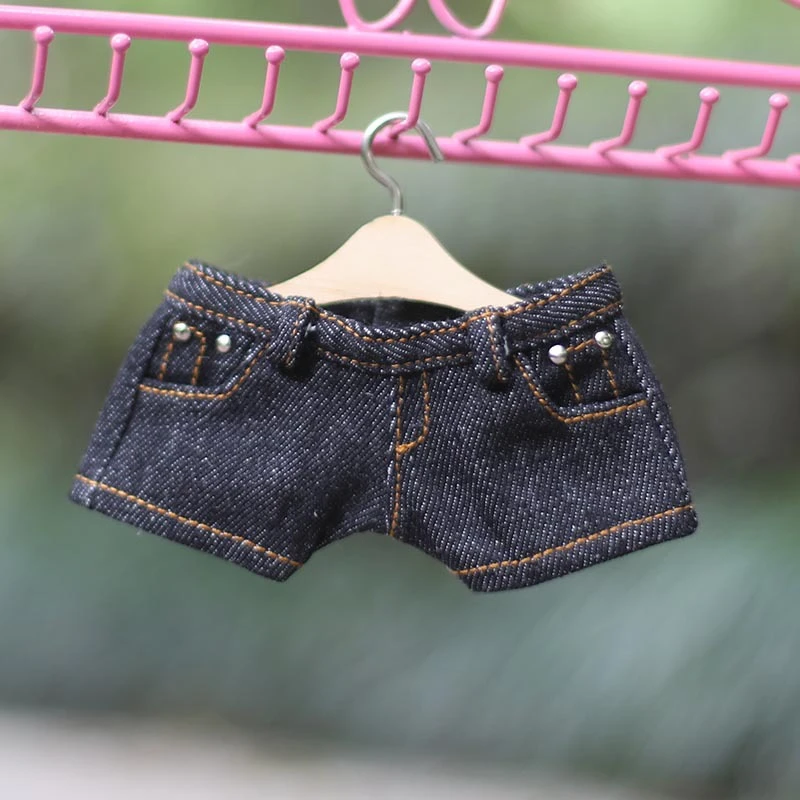 Doll Denim and Casual Pants Collection — Black classic belt-loop denim pants studded