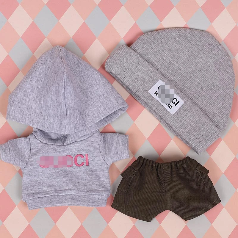 Hoodie, Beanie and Pants Doll Set — custom doll clothing and miniature accessory