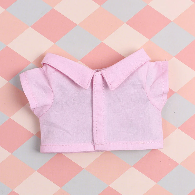 Mini Doll Button Shirts — Light pink shirt single piece