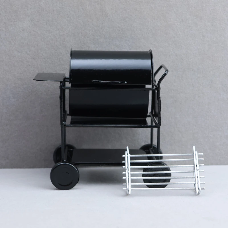 Miniature BBQ Grill Cart — custom doll clothing and miniature accessory