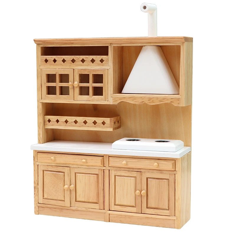 Miniature Island Kitchen Unit — custom doll clothing and miniature accessory