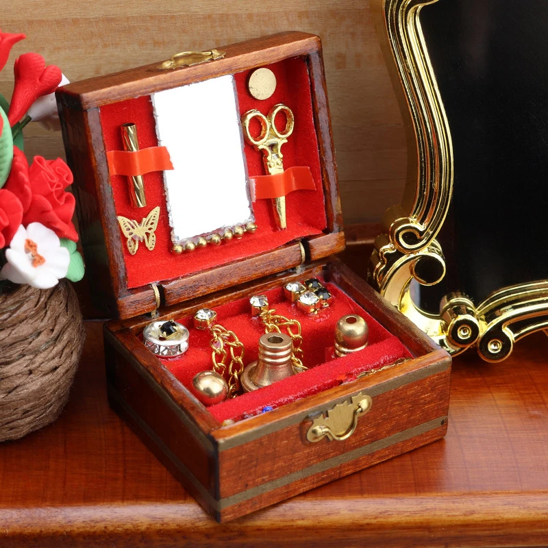 Miniature Jewellery Box — custom doll clothing and miniature accessory