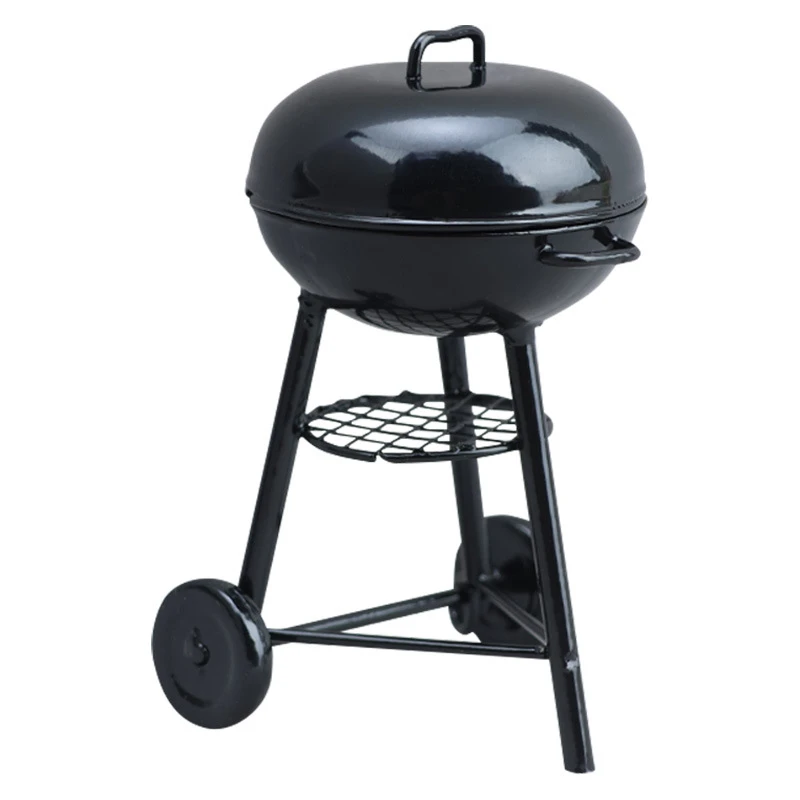 Miniature Round Barbecue Grill — custom doll clothing and miniature accessory